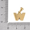 Natural White Shell Alphabet Charms STAS-M338-02G-W-3