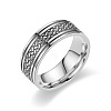 201 Stainless Steel Scale Pattern Finger Rings for Men FS-WGDD078-01-1