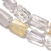 Natural Crystal Quartz/Rose Quartz/Amethyst/Citrine Beads Strands G-K245-I17-01-4