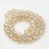 Electroplate Glass Beads Strands EGLA-J015-8mm-08-2