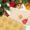 34 Sheets Self Adhesive Gold Foil Embossed Stickers DIY-WH0509-069-6