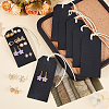 Portable PU Leather Earring Display Cards EDIS-WH0016-062-5
