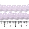 Imitation Jade Glass Round Beads Strands GLAA-A016-01B-5