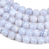 Natural Blue Lace Agate Beads Strands G-D106-A01-6mm-4