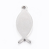 Non-Tarnish 304 Stainless Steel Pendants X-STAS-E421-099P-2