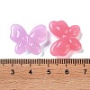 Plated Jelly Opaque Acrylic Beads OACR-G033-02-3