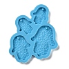 Hamsa Hand Shape DIY Pendant Silicone Molds DIY-M048-01-2