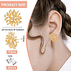 10Pcs Brass Branch Shape Stud Earring Findings KK-BC0008-79-2