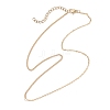 1.5MM Brass Cable Chain Curb Chain Necklaces for Women NJEW-JN05555-02-4