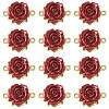 12Pcs Valentine's Day Rose Flower Alloy Links Connectors FIND-FS0004-87-1