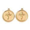 304 Stainless Steel Pendants STAS-P432-01F-G-1