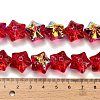 Electroplate Baking Paint Glass Beads Strands EGLA-K061-12A-AB07-4