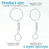 2Pcs 2 Styles Zinc Alloy with ABS Imitation Pearl Body Chain for Women AJEW-HY0002-12-2