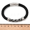 Braided Microfiber Leather Cord Bracelets BJEW-A092-01A-AS-5