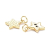 Real 18K Gold Plated Brass Enamel Charms KK-L206-019G-4