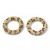 Faux Mink Fur Covered Linking Rings WOVE-N009-02I-1