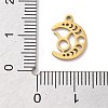 Real 18K Gold Plated 304 Stainless Steel Pendants STAS-R003-02G-07-3