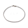 304 Stainless Steel Box Chain Bracelets BJEW-JB06194-01-1