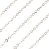 Brass Coated Iron Flat Cable Chains CH-TAC0007-01S-12