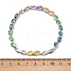 Platinum Tone Brass Micro Pave Cubic Zirconia Tennis Bracelets BJEW-B160-04P-01-6