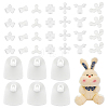 Olycraft 78Pcs 8 Styles Plastic Doll Joints KY-OC0001-38-1