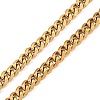 Vacuum Plating 201 Stainless Steel Curb Chain Necklaces NJEW-Q336-10B-G-3
