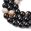 Natural Black Agate Beads Strands G-H343-D02-12mm-4