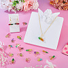 30Pcs 6 Styles Electroplated Natural Quartz Crystal Pendants PALLOY-TAC0228-7