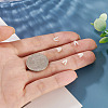6Pcs 925 Sterling Silver Hollow Initial Beads STER-TA0001-53V-7