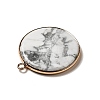 Natural Howlite Pendants G-A213-01G-05-3