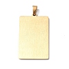 201 Stainless Steel Pendant STAS-B033-01G-22-2