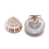 Electroplate Shell Pendants SSHEL-O019-33-2