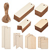 Unfinished Wood Big Pendants WOOD-TA0002-27-1