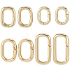 SUNNYCLUE 8Pcs 4 Styles Brass Twister Clasps KK-SC0004-80-1