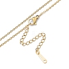 304 Stainless Steel Cable Chains Necklace for Men Women NJEW-N050-A04-G15-2