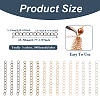 500 Strands 5 Color Iron Curb Chain Extender IFIN-TA0001-58-3