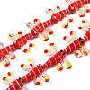 Autumn Theme Handmade Lampwork Beads Strands LAMP-Q031-017E-1