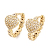 Rack Plating Brass Cubic Zirconia  Earrings EJEW-S219-09G-01-1