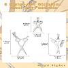 15Pcs 3 Styles 304 Stainless Steel Pendants STAS-CJ0002-49-8