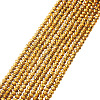 10 Strands Electroplate Transparent Glass Beads Strands EGLA-BW0001-01-2