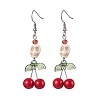 Glass Beads Earrings EJEW-TA00459-1