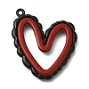 Red and Black Double Screen Alloy Pendants FIND-Z067-01B-06-1