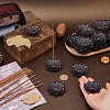 60Pcs Alloy Lotus Incense Burner Holder AJEW-DC0003-91A-3