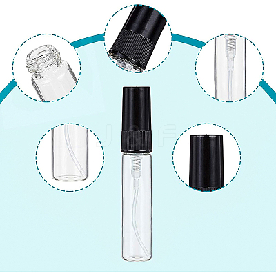 Mini Refillable Glass Spray Bottles MRMJ-BC0002-12B-1