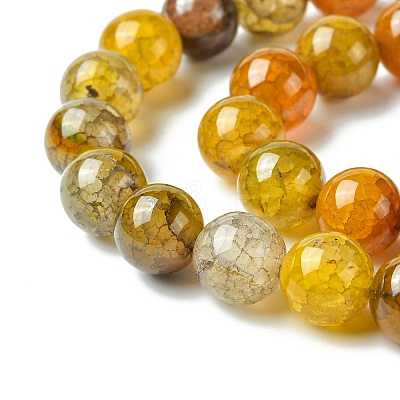 Dyed Natural Dragon Veins Agate Beads Strands X-G-C068-10mm-15-1