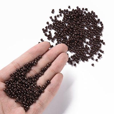 Baking Paint Glass Seed Beads SEED-US0003-3mm-K18-1
