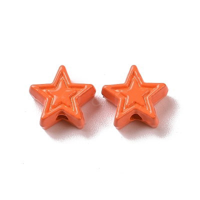 Spray Painted Alloy Beads PALLOY-K001-02I-1