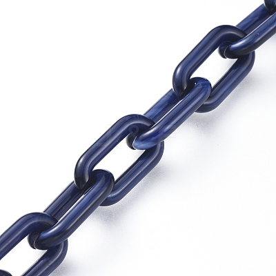Handmade Acrylic Cable Chains AJEW-JB00554-1