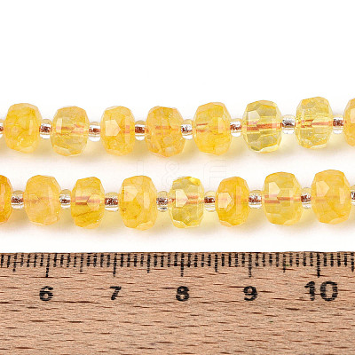 Heated Natural Citrine Beads Strands G-N327-08A-11-1