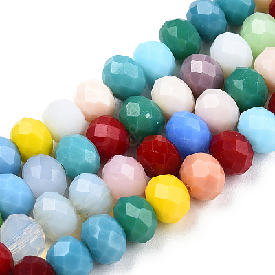 Glass Beads Strands EGLA-T013-03E-1